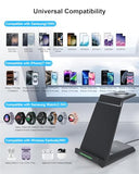 Wireless Charger for , 3 in 1 Charging Station for Multi Devices,Fast Charger Stand Dock for Galaxy S26 S25 S24 S23 S22,Galaxy Watch