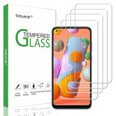 (4 Pack) Compatible For Samsung Galaxy A11 Screen Protector Tempered Glass, Full Screen Coverage, Anti Scratch, Bubble Free