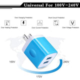 Usb Wall Charger,Charging Block,5Pack 2.1A Wall Plug Power Cube Brick Charger Adapter Compatible With Iphone 16 15 14 13 12 11 Pro Max/Xs/Xr/8/7/6 Plus,Samsung Galaxy S23 S22 S21 S20 A10E A20 A50 A80