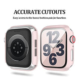 6 Pack Case For Watch 40Mm Se/Series 6/5/4 With Built-In Tempered Glass Screen Protector, Overall Full Protective Bumper Pc Cover