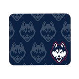OTM Essentials Officially Licensed University of Connecticut Standard Fabric Mouse Pad, Desk Accessories, Standard Fabric Gaming Mouse Pad with Non-Slip Rubber Base, Huskies, Mascot Repeat