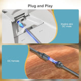 Starlink Mini Power Extension Cable 16.4 Ft, Dc Male To Dc Female Power Cord For Starlink Mini, Work With 20V/65W+ Pd Source - Grey