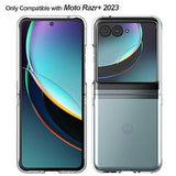 Case For Motorola Razr+ 2023, Clear Hard Pc Back Bumper Protective Case For Moto Razr+ 2023 (Crystal Clear)