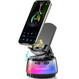 Wireless Induction Speaker Phone Stand with Colorful Light, 4 in 1 Audio Gifts for Men and Women Cell Phone Holder for Desk, Gifts for Birthday,