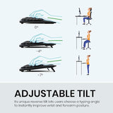 Perixx PERIBOARD-835BR Wireless Ergonomic Mechanical Keyboard - RGB Backlit -