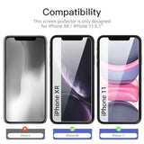 3 Pack Privacy For Iphone 11, Iphone Xr Screen Protector, Balanced 35-Degree Privacy Angle With Eye Protection, Ultra Durable 9H Hardness, Bubble-Free
