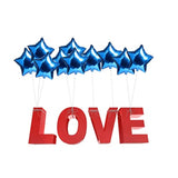 10-Pack Blue Star Foil Balloons β 18" Helium Balloons for Birthday, Wedding & Baby Shower Decor