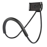 Cell Phone Stand Hanging On Neck Upgraded, Hands-Free Mobile Phone Holder Clip On Bed/Table 360° Rotation Iphone Tablet Mount Bracket, 27.6''/70 Cm Length For 4.7''-7.6'' Screen
