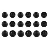 Replacement Silicone Ear Tips For Bmani T16 / Occiam T17 / Tozo T6 / Tozo T10 / Tonemac N18 Earbuds, 9 Pairs (S/M/L, Black)