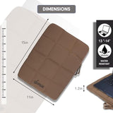 Sonix Puffy Laptop Sleeve Case & Tablet Sleeve | Compatible with 13-14 Inch Laptops and iPad Pro | Quilted Pillow Puffer Computer Bag Cover | 13-14 Inch | Mocha