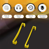 Splashncolor A50 Support Brace Clamps Upgrade For Cushion - Enhance Your Headphone Comfort With Durable And Secure Fit - Compatible With Astro A50 Gen. 4 And Mod Kit - 2 Pack (Flexible, Yellow)