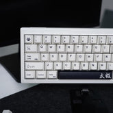 Black White Keycaps 133 Keys Cherry Profile Keycap Dye-Sub Suitable For 60/64/