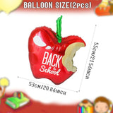 21 Inch Red Apples 5Pcs Giant Large Apples Balloons Balloon Back To School Graduation Party Decorations For Back To School Classroom Photo Prop Birthday Party Favor