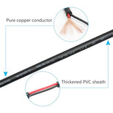 4Pcs Usb A Male To 2 Pin Bare Wire 11Inch, 18Awg 5V/6A 2 Pin Pigtail Open End Power Cord, For Usb Equipment Installed Or Replace Repair Diy Cable