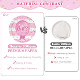 322Pcs Gender Reveal Decorations Kit (Serves 50 Guests) - Girl Or Boy Gender Reveal Decorations, Disposable Tableware With Plates & Napkins, Tablecloth, Banner For Baby Shower