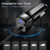 BoxWave Car Charger Compatible with Kyocera DuraXE Epic (with Camera) - Car Charger Plus, with Extra USB Port and Integrated Built-in Cable - Black