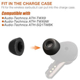 Memory Foam Eartips Replacement For Audio-Technica Ath-Twx9 / Ath-Cks50Tw / Ath-Sq1Twbk Wireless Earbuds Earpad Ear Tips