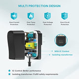 10W 5V 2A Ac/Dc Adapter Replacement 5Volt 2Amp Power Adapter Cord Charger Multi Tips For Tablet Webcam Router Toys Recorder Tv Box Usb Hub Bluetooth Speaker And More Dc 5V Devices