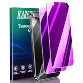 2 Pack Privacy Screen Protector For Iphone 14, Iphone 13 Pro, Iphone 13 6.1 Inch Anti Spy Private Tempered Glass Film, Purple Gradient Anti Blue Light, Anti-Scratch, Full Coverage