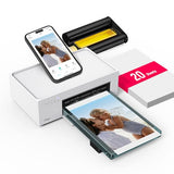 M100 4X6'' Photo Printer, Wi-Fi Picture Printer, 20 Sheets, Full-Color Photo, Instant Phone Printer For Iphone, Android, Smartphone, Thermal Dye Sublimation, Portable Photo Printer For Home Use