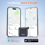 Bluetooth Tracker 4 Pack - Usb-C Rechargeable Tracker Tag Compatible With Find My Device, Works With Ios And Android, Anti Lost Item Finder For Keys Wallet Luggage Backpack, Black