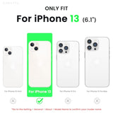 Compatible With 13 Case 6.1, Slim Liquid Silicone 3 Layers Full Covered Soft Gel Rubber Case Cover 6.1 Inch-Chalk Pink