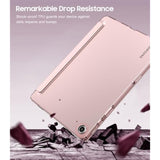 Case For Samsung Galaxy Tab A9+/A9 Plus 11" 2023, Slim Soft Tpu Translucent Frosted Back Protective Cover For Galaxy Tab A9+ Tablet Smx210/X216/X218, Auto Wake/Sleep, Rose Gold