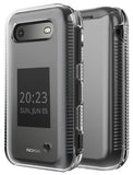 Clear Case for Nokia 2780 2760 Flip Phone, Transparent Hard Shell Slim Cover (Screen Protection, Textured Grip)