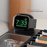 Black Iwatch Bands Organizer - Charger Stand Compatible With All Apple Watch Series And Watch Bands Display Watch Storage Case Tray With Acrylic Top Lid(Black)