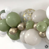 Sweet Baby Co. Sage Green Balloon Garland Kit For Neutral Arch With Ma
