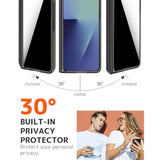 Samsung Galaxy Z Fold 7 Case with S Pen Holder & Stylus & Invisible Kickstand, Magnetic Privacy Screen Protector Hinge Phone Cover for Samsung Z Fold 7 Case with Slim S Pen Holder - Black