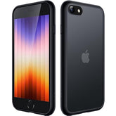 JETech Matte Case for iPhone SE 3/2 (2022/2020), iPhone 8/7, 4.7-Inch, Shockproof Military Grade Drop Protection, Frosted Translucent Back Phone Cover, Anti-Fingerprint (Black)