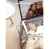 Smays Braided Arctis 7 Cable, Audio Cord Replacement for SteelSeries Arctis 3, 5, Pro Wireless, Pro Gaming Headset with 3.5mm Headphone Splitter