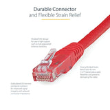6Ft Cat6 Ethernet Cable - Red Cat 6 Gigabit Ethernet Wire -650Mhz 100W Poe++ R