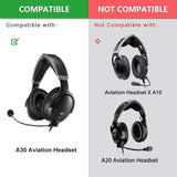 A30 Mixed Mod Kit Replacement Ear Pads Ear Cushions Compatible With Bose A30 Aviation Headset, Noise Isolation Memory Foam, Including Foam Filter Inserts, 4 Pcs Mic Covers
