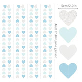 52ft Light Blue & Silver Heart Garland β Baby Boy Shower & Party Decor