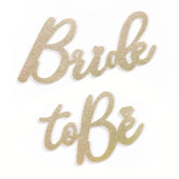 Bride To Be Felt Sign For Backdrop - Glitter Champagne Bride To Be Signs Felt Letters For Bachelorette Party Decorations Welcome To Bridal Shower Shiny Wedding Sign For Balloon Arch Photo Props Decor