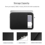 13-Inch Laptop Sleeve Case For 2024-2017 Microsoft Surface Laptop 7/6/5/4/3/2/1 With 2 Pockets Carrying Case Bag Backpack Travel Tablet Protective Accessories (Black)