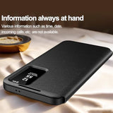 Samsung S26 Ultra 5G Case with S-View Wallet Phone Case, Smart Window Cover for Galaxy S26 Ultra, Flip Leather Protective Smart View (Black)