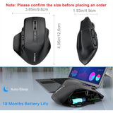 Large Bluetooth Wireless Mouse, 3 Modes Bluetooth 5.0&3.0 Mouse, X-31 Large Mo