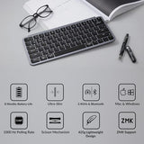B1 Pro Ultra-Slim Zmk/Launcher Wireless Bluetooth 2.4 Ghz/Wired Connection Keyboard For Mac Windows Linux - Retro Red