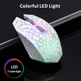 K6 Wireless Gaming Mouse, Rechargeable Silent Led Optical Computer Mice With Usb Receiver, 3 Adjustable Dpi Level And 6 Buttons, Auto Sleeping Compatible Laptop/Pc/Notebook (White)