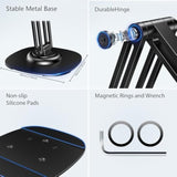 Magnetic Phone Stand, Magsafe Iphone Stand Holder For Desk With 360° Rotating Metal Base, Foldable Cell Phone Stand Compatible With Iphone 16 15 14 13 12 Pro Max And Magsafe Case