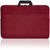 Second Skin 17" Laptop Sleeve Waterproof Laptop Bag, Protective Drop-proof Case for Macbooks, Notebooks, or Ultrabooks, Slim with Handles & Extra Storage Pocket Wine