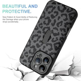 Compatible With Iphone 16 Pro Max Case With Finger Strap, Cheetah Print Shockproof Soft Tpu Protective Cover For Women Girls, Slim Anti Scratch Case For Iphone 16 Pro Max 6.9 Inch, Black