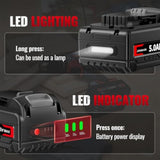 5.0Ah Dcb200 Lithium Battery Replacement For Dewalt Battery Compatible With Dewalt 20V Max Battery