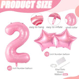 40 Inch Candy Pink 2026 Number Balloons for New Year Party and Celebrations