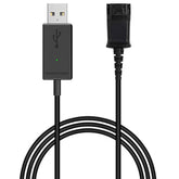 Usb Adapter Compatible With Plantronics Quick Disconnect (Qd) Wired Headset (Connects Headset To Pc, Laptop And Softphones)