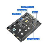2 In 1 Msata And B Key Ssd To 2.5" Sata Iii With Frame Bracket Retain Msata Ssd As 7Mm 2.5" Sata Drive