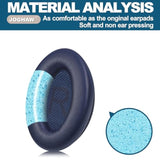Headphones Replacement Ear Pads, Protein Leather Earpad Cushions For Bose Quiet Comfort Qc35 Headphones, Replacement Earpads, Softer Memory Foam - Navy Blue